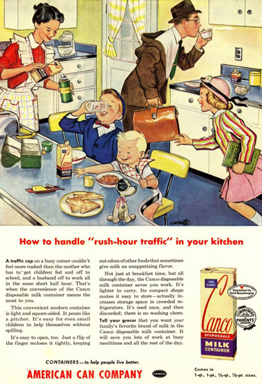 Canco Milk Container American Can Company | Vintage Ad and Cover Art 1891-1970