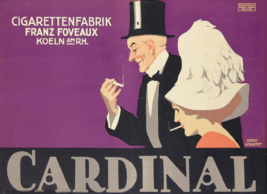 Cardinal Cigaretten Fabrik Koeln 1911 Cologne | Sex Appeal Vintage Ads and Covers 1891-1970
