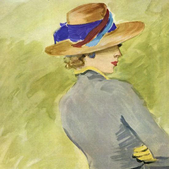 Carl Erickson Vogue Cover 1931-02-03 Copyright crop | Best of 1930s Ad and Cover Art