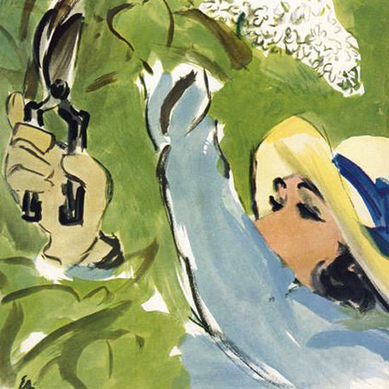 Carl Erickson Vogue Cover 1936-04-15 Copyright crop | Best of 1930s Ad and Cover Art