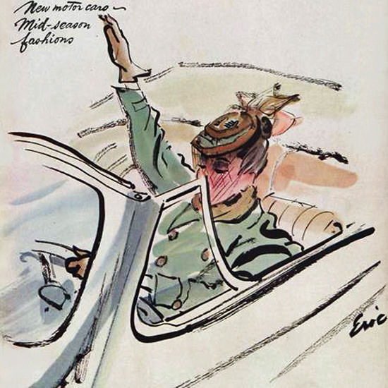 Carl Erickson Vogue Cover 1938-11-15 Copyright crop | Best of 1930s Ad and Cover Art