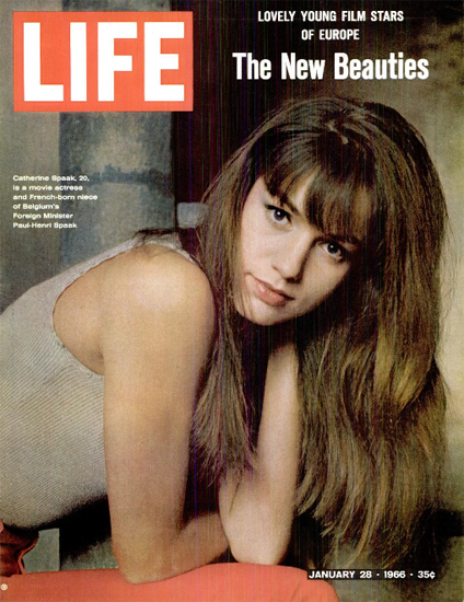 Catherine Spaak Kiss the Other Sheik 28 Jan 1966 Copyright Life Magazine | Life Magazine Color Photo Covers 1937-1970