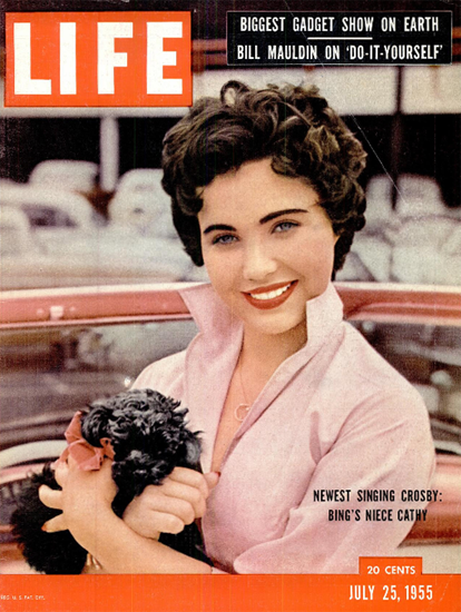Cathleen Denise Crosby sings 25 Jul 1955 Copyright Life Magazine | Life Magazine Color Photo Covers 1937-1970