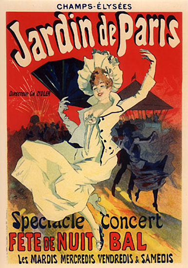 Champs-Elysees Jardin De Paris Fete de Nuit Bal | Sex Appeal Vintage Ads and Covers 1891-1970