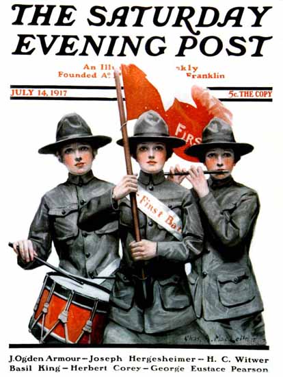 Charles A MacLellan Saturday Evening Post 1917_07_14 | The Saturday Evening Post Graphic Art Covers 1892-1930
