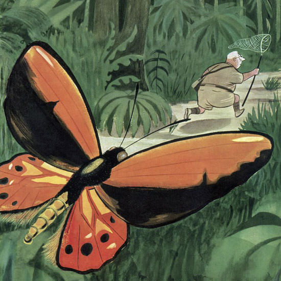 Charles Addams The New Yorker 1953_10_03 Copyright crop | Best of 1950s Ad and Cover Art