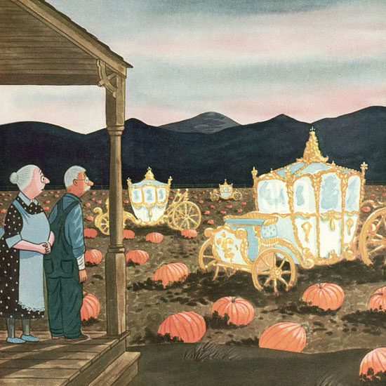 Charles Addams The New Yorker 1954_10_30 Copyright crop | Best of 1950s Ad and Cover Art