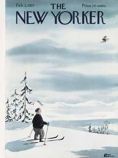 Charles Addams The New Yorker 1957_02_02 Copyright | The New Yorker Graphic Art Covers 1946-1970