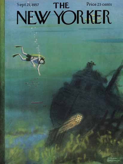 Charles Addams The New Yorker 1957_09_21 Copyright | The New Yorker Graphic Art Covers 1946-1970
