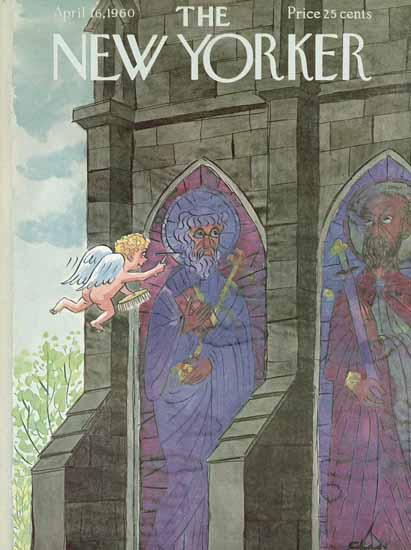Charles Addams The New Yorker 1960_04_16 Copyright | The New Yorker Graphic Art Covers 1946-1970