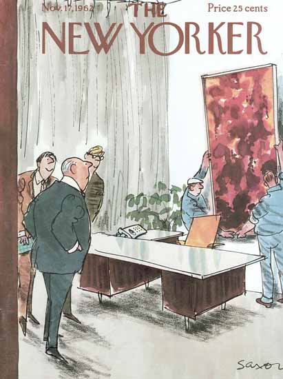 Charles D Saxon The New Yorker 1962_11_17 Copyright | The New Yorker Graphic Art Covers 1946-1970