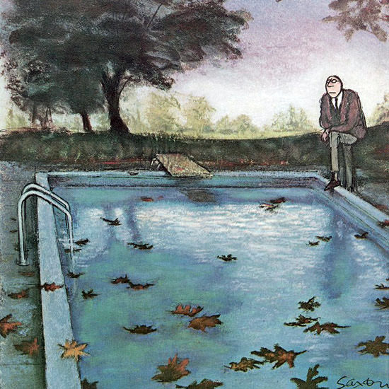Charles D Saxon The New Yorker 1963_10_19 Copyright crop | Best of Vintage Cover Art 1900-1970