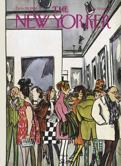 Charles D Saxon The New Yorker 1966_11_19 Copyright | The New Yorker Graphic Art Covers 1946-1970