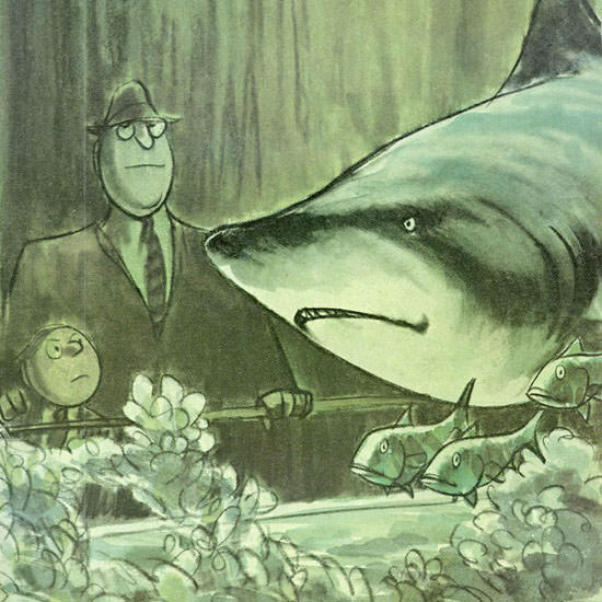 Charles D Saxon The New Yorker 1969_01_18 Copyright crop | Best of Vintage Cover Art 1900-1970