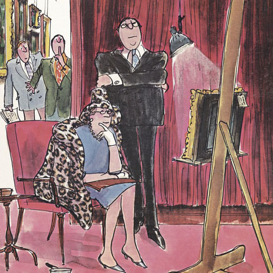 Charles D Saxon The New Yorker 1969_03_29 Copyright crop | Best of 1960s Ad and Cover Art