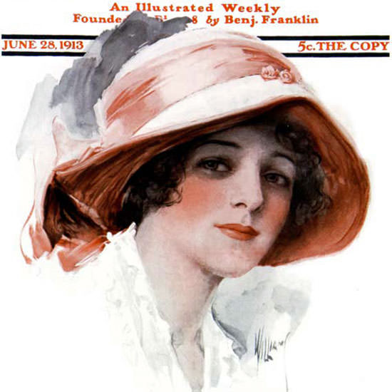Charles David Williams Saturday Evening Post 1913_06_28 Copyright crop | Best of 1891-1919 Ad and Cover Art