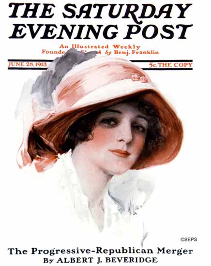 Charles David Williams Saturday Evening Post Cover 1913_06_28 | The Saturday Evening Post Graphic Art Covers 1892-1930