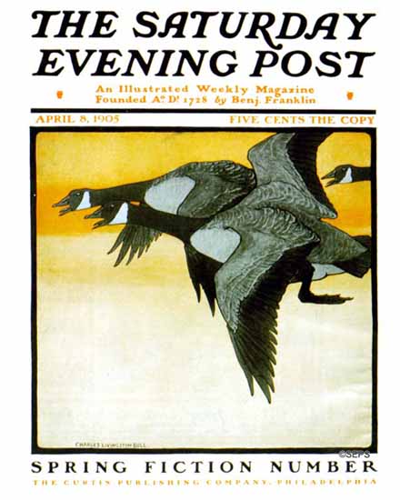 Charles Livingston Bull Saturday Evening Post Cover 1905_04_08 | The Saturday Evening Post Graphic Art Covers 1892-1930