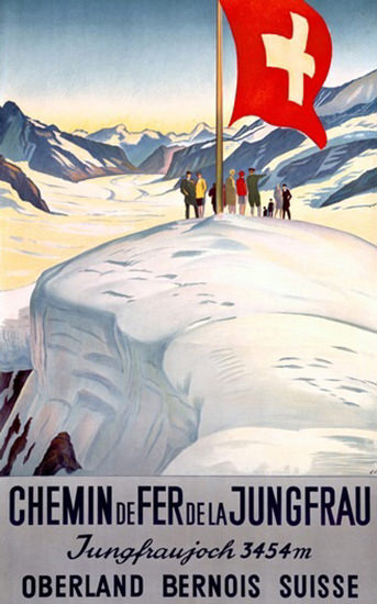 Chemin De Fer De La Jungfrau Oberland Bernois | Vintage Travel Posters 1891-1970