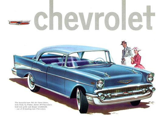 Chevrolet Bel Air Sport Sedan 21 Model 1957 | Vintage Cars 1891-1970