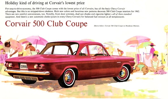 Chevrolet Corvair 500 Club Coupé 1962 Holiday | Vintage Cars 1891-1970