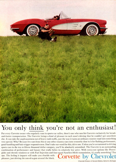 Chevrolet Corvette Enthusiast 1961 | Vintage Cars 1891-1970