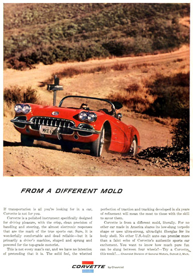 Chevrolet Corvette From A Different Mold 1959 | Vintage Cars 1891-1970