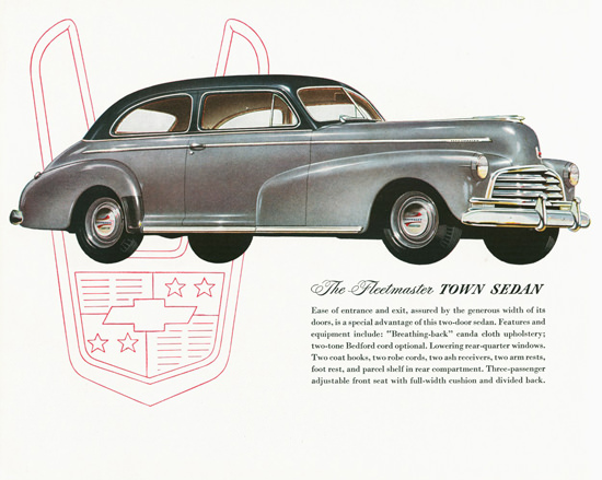 Chevrolet Fleetmaster Town Sedan 1946 | Vintage Cars 1891-1970