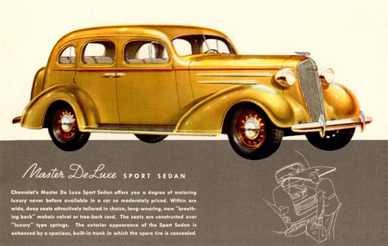 Chevrolet Master DeLuxe Sport Sedan 1936 | Vintage Cars 1891-1970