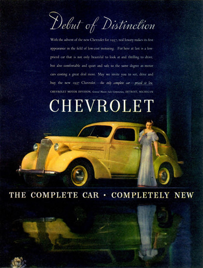 Chevrolet Master DeLuxe Sport Sedan 1937 | Vintage Cars 1891-1970