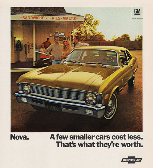 Chevrolet Nova 1970 Sandwiches Fries Malts | Vintage Cars 1891-1970