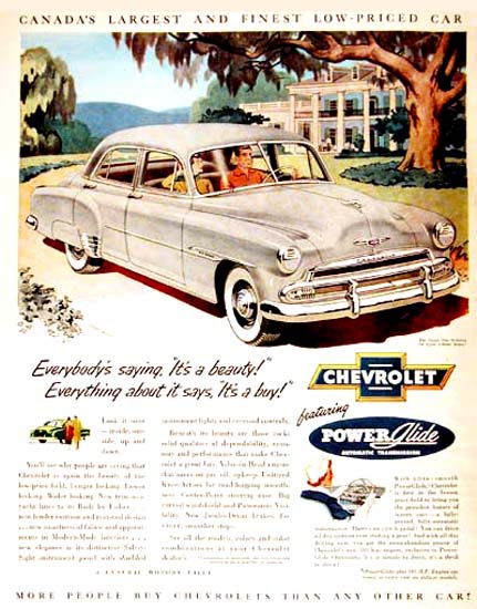 Chevrolet Styleline 1951 Canadas Largest Car | Vintage Cars 1891-1970