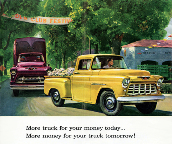 Chevrolet Trucks 1955 More Today Tomorrow | Vintage Cars 1891-1970