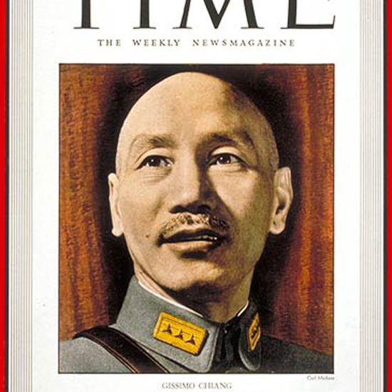 Chiang Kai-shek Time Magazine 1942-06 crop | Best of Vintage Cover Art 1900-1970