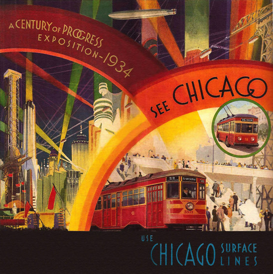 Chicago Exposition 1934 A Century Of Progress | Vintage Ad and Cover Art 1891-1970