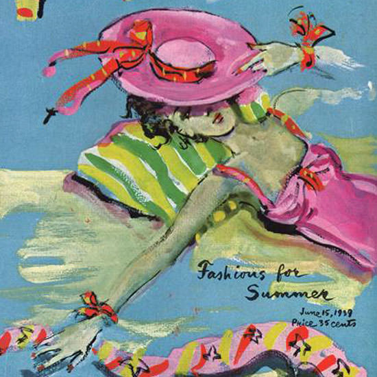 Christian Berard Vogue Cover 1939-06-15 Copyright crop | Best of 1930s Ad and Cover Art