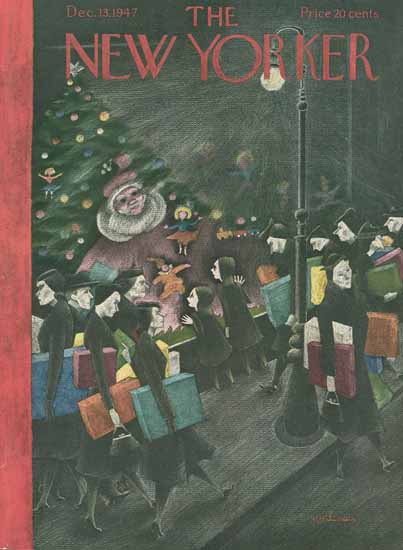 Christina Malman The New Yorker 1947_12_13 Copyright | The New Yorker Graphic Art Covers 1946-1970