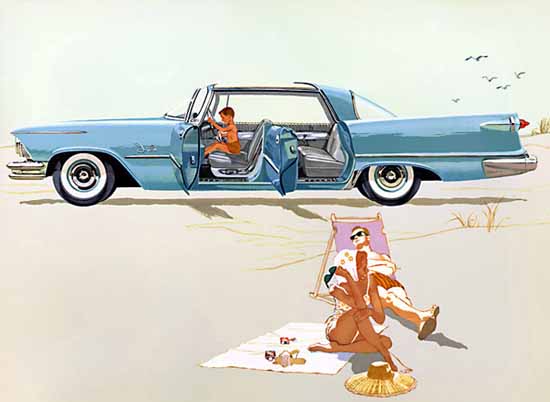 Chrysler Imperial Crown Southampton 1957 Ad | Vintage Cars 1891-1970
