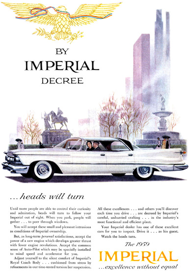 Imperial Crown Decree 1959 Heads Will Turn | Vintage Cars 1891-1970