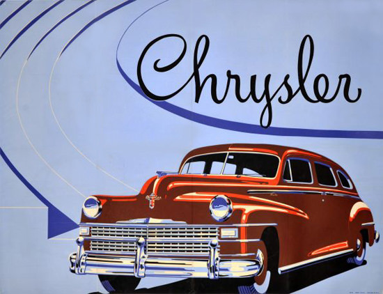 Chrysler Poster 1946 | Vintage Cars 1891-1970