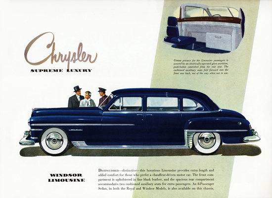 Chrysler Windsor Limousine 1950 | Vintage Cars 1891-1970