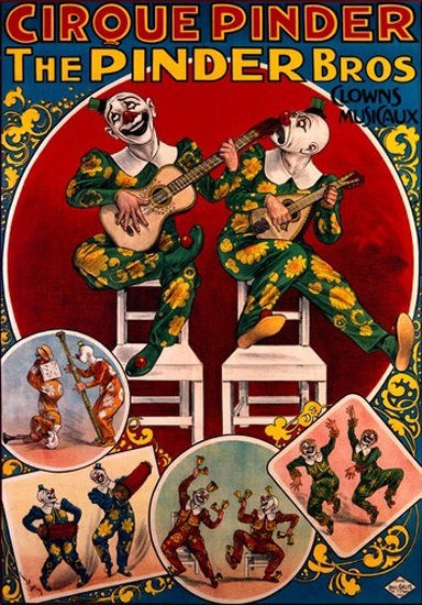 Cirque Pinder Louis Galice Clowns | Vintage Ad and Cover Art 1891-1970