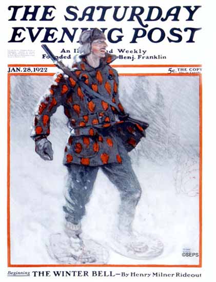 Clark Fay Saturday Evening Post Cover Art 1922_01_28 | The Saturday Evening Post Graphic Art Covers 1892-1930