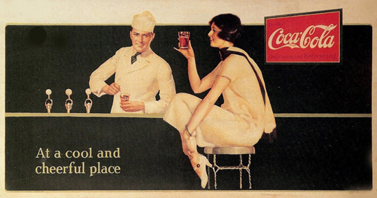 Coca-Cola At A Cool And Cheerful Place | Sex Appeal Vintage Ads and Covers 1891-1970