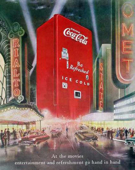 Coca-Cola At The Movies Rialto 1949 | Vintage Ad and Cover Art 1891-1970