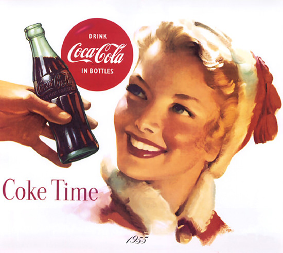 Coca-Cola Coke Time 1955 | Sex Appeal Vintage Ads and Covers 1891-1970