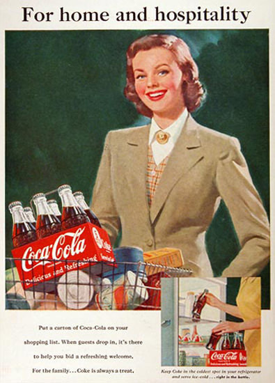 Coca-Cola For Home And Hospitality 1951 | Vintage Ad and Cover Art 1891-1970