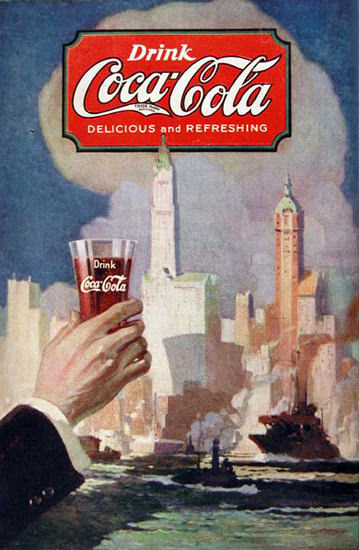 Coca-Cola New York 1920 | Mad Men Art | Vintage Ad Art