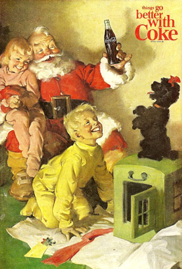 Coca-Cola Santa Claus And The Kids Coke | Vintage Ad and Cover Art 1891-1970