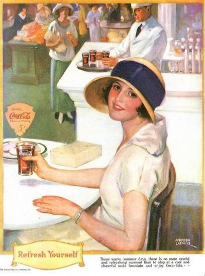 Coca-Cola Warm Summer Days Girl | Vintage Ad and Cover Art 1891-1970